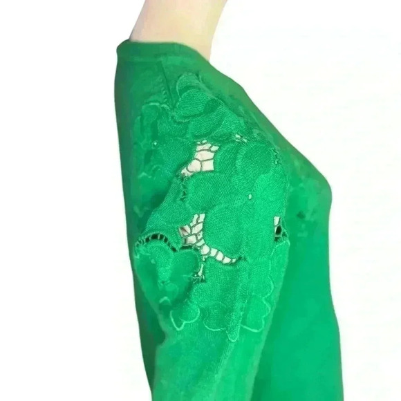 TED BAKER Yizelda Lace Shoulder Sweater Sz 5 - Picture 5 of 14